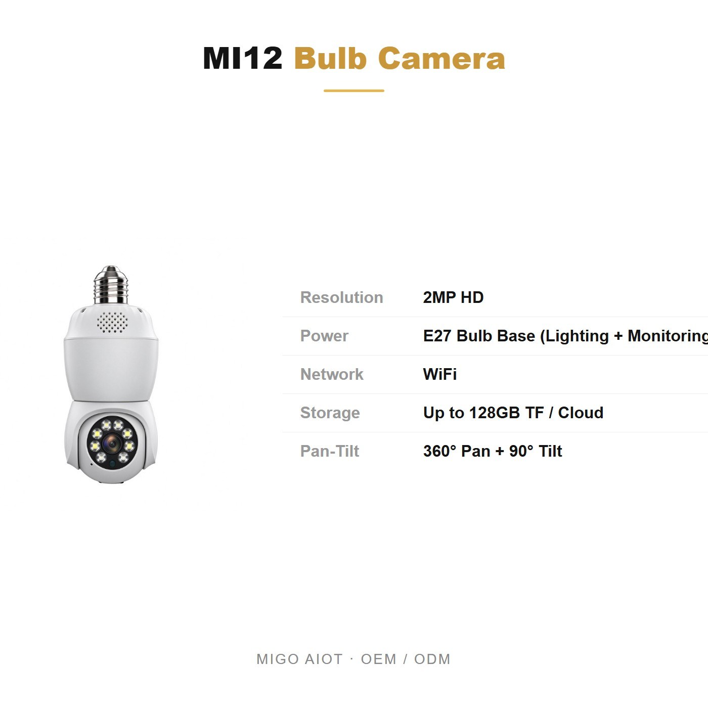 MI12 specifications and OEM terms