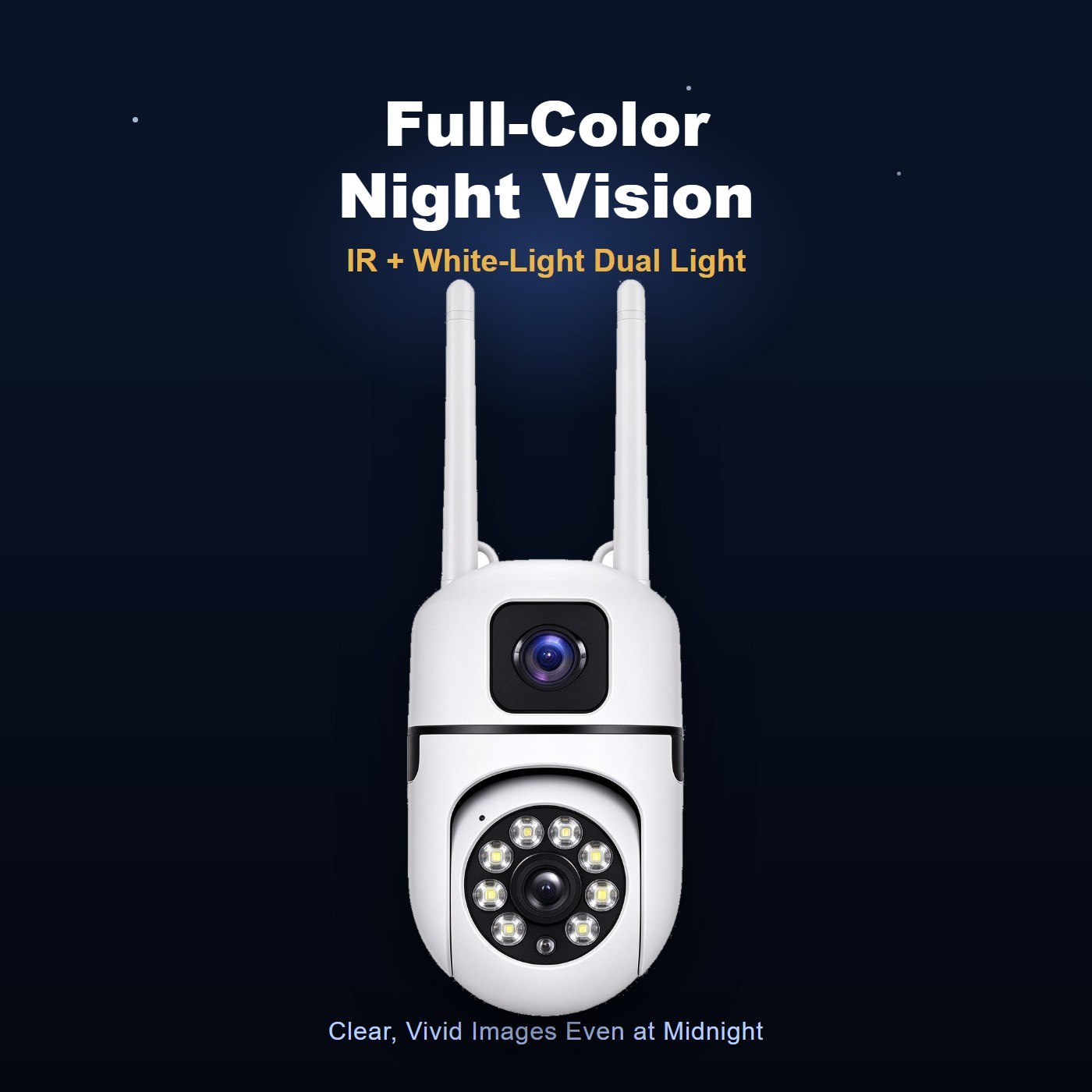 MI23 indoor dual lens camera USB — full color night vision
