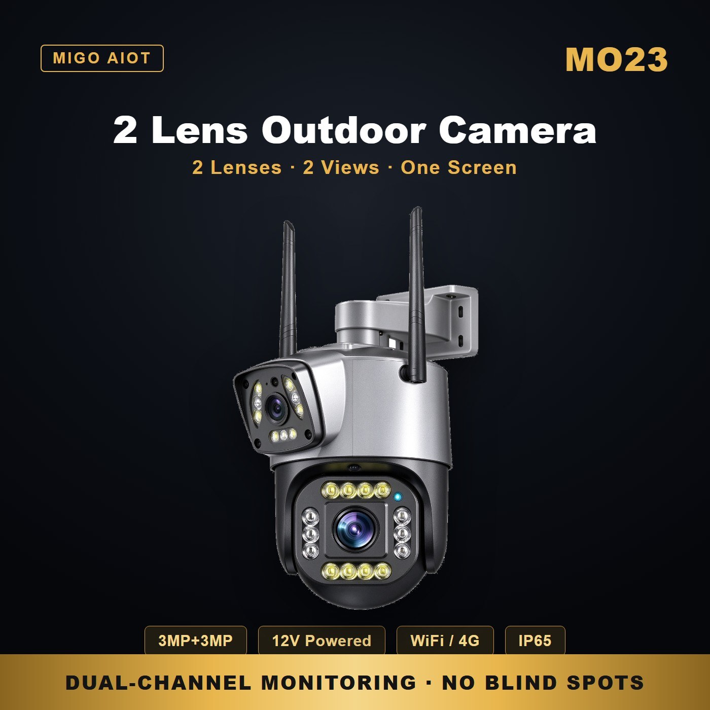 MO23 dual lens wifi camera outdoor — key features