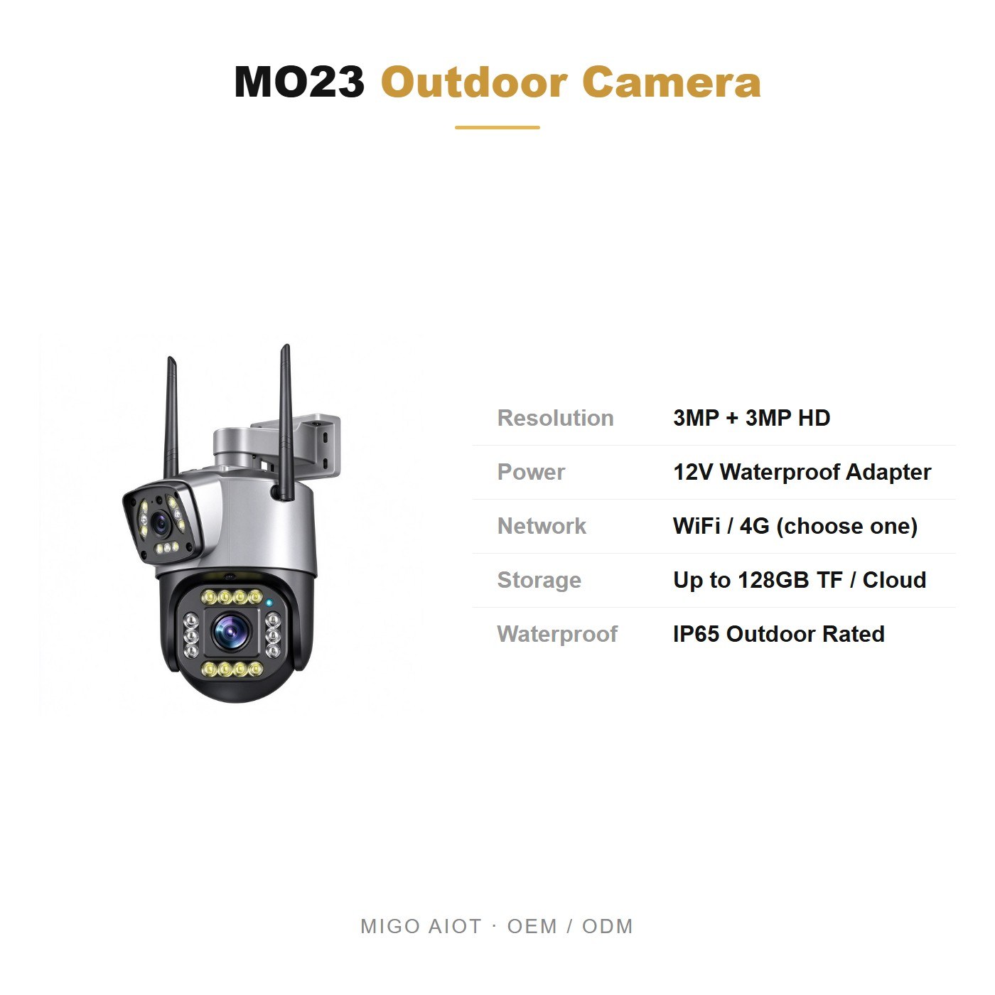 MO23 specifications and OEM terms
