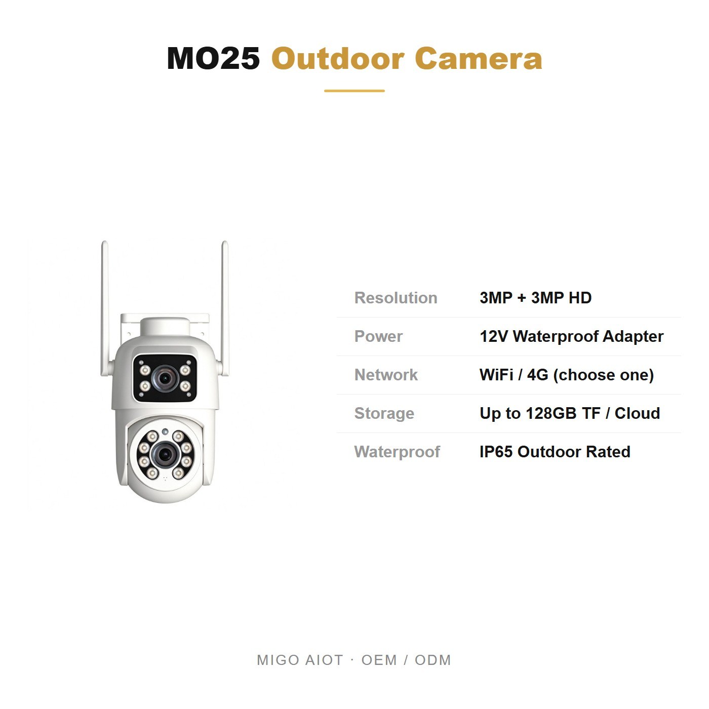 MO25 specifications and OEM terms