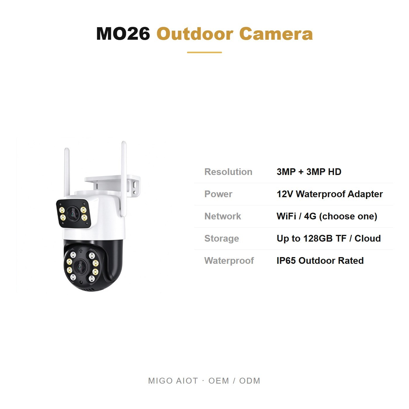 MO26 specifications and OEM terms