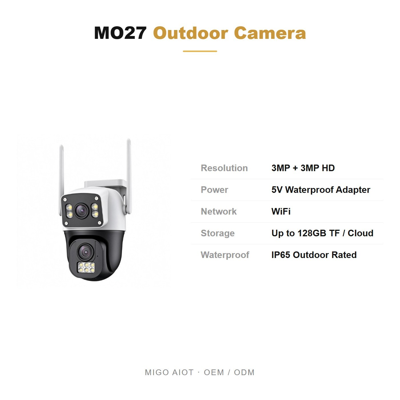 MO27 specifications and OEM terms