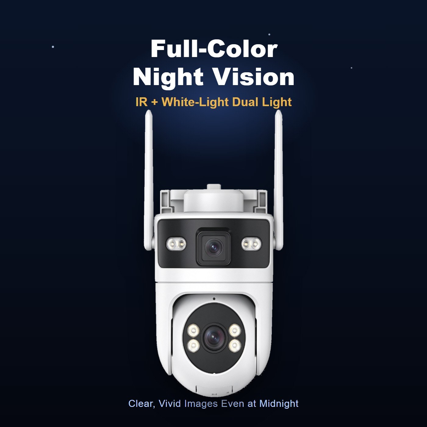 MO28 dual lens wifi camera 12V — full color night vision