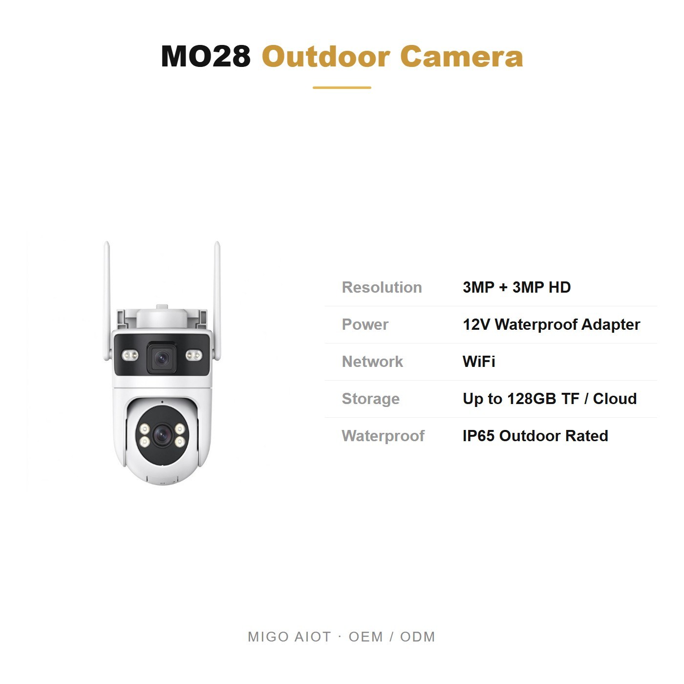 MO28 specifications and OEM terms