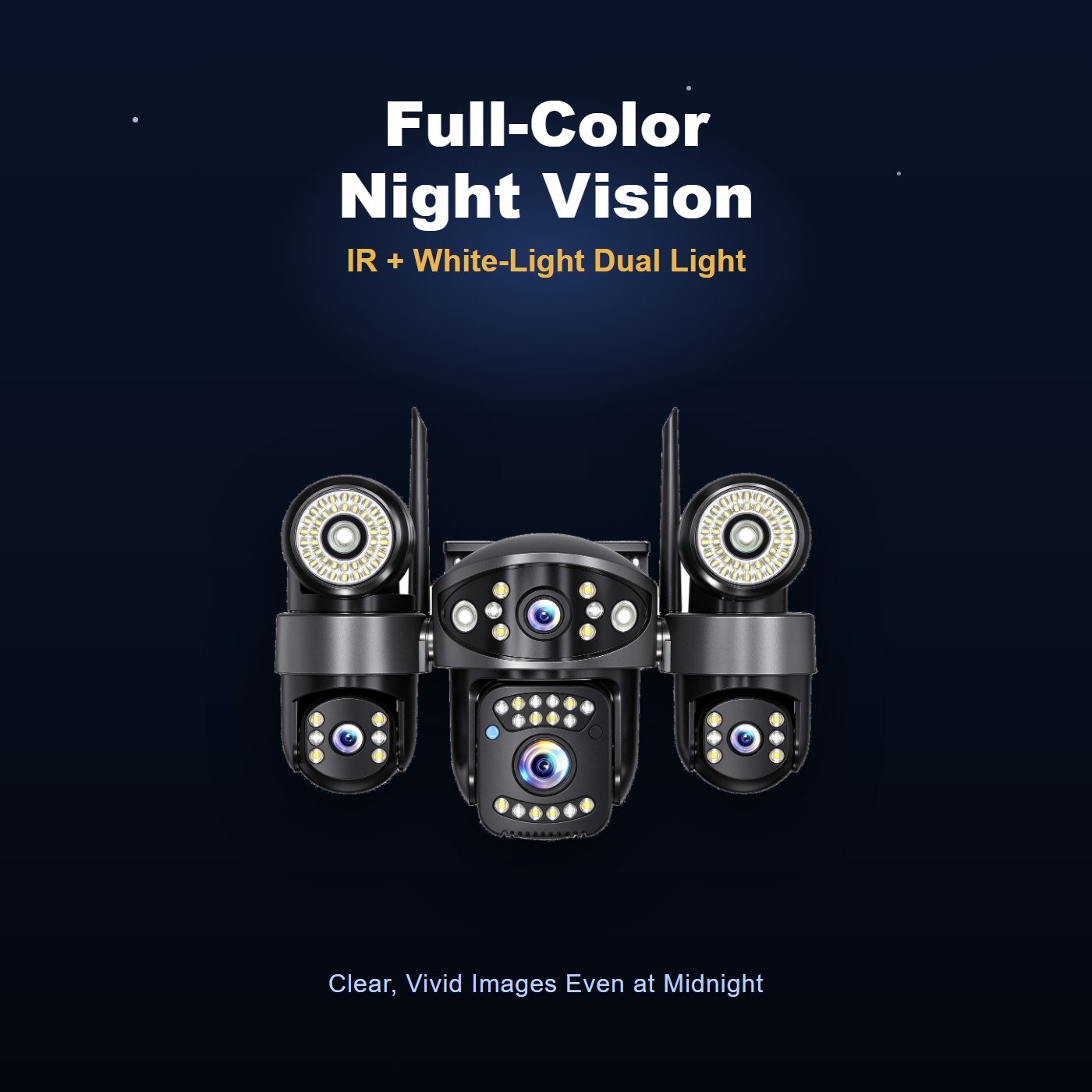 MO36 street light security camera — full color night vision
