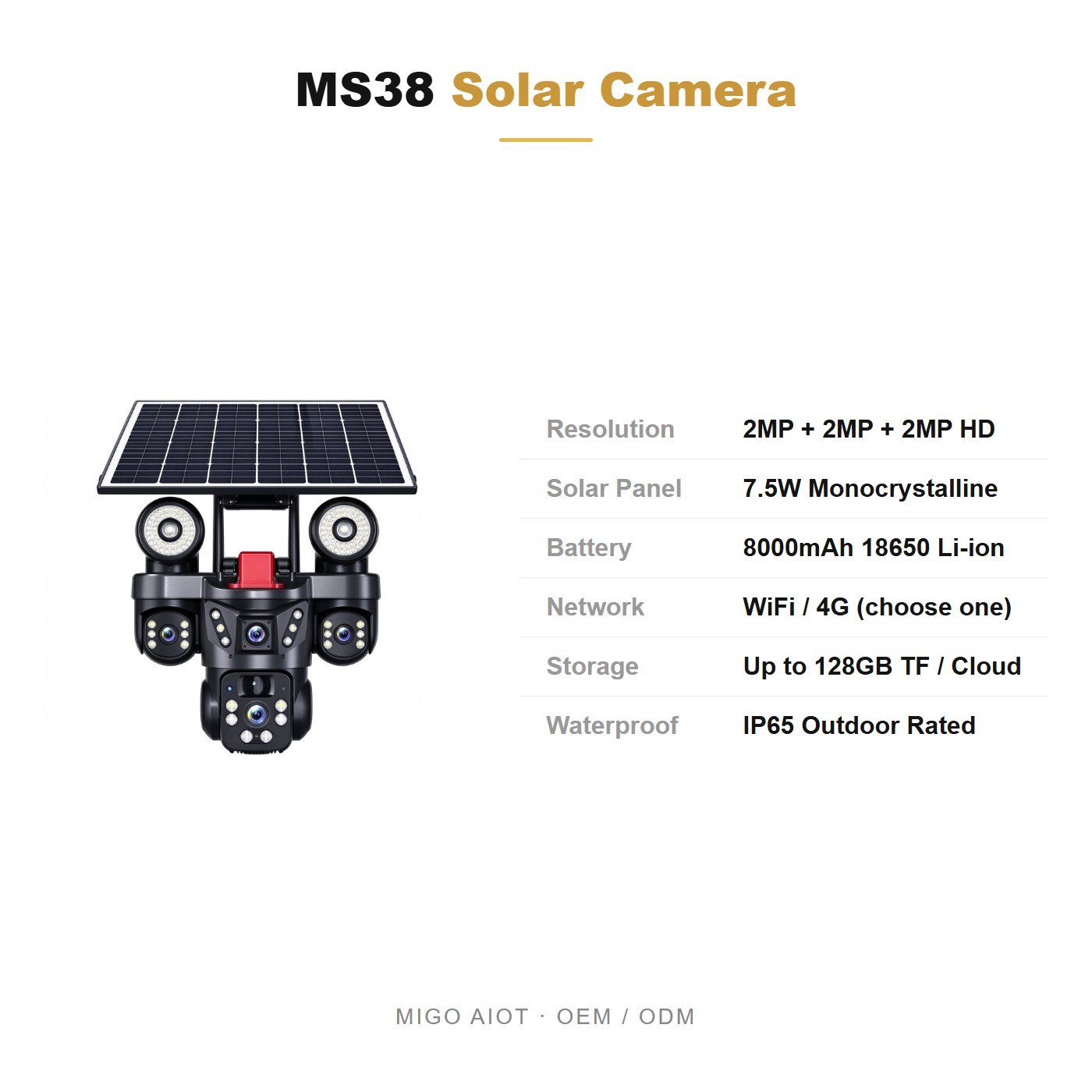 MS38 specifications and OEM terms