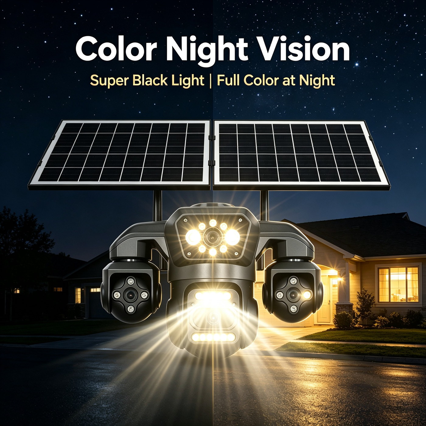 Black-light full-color night vision