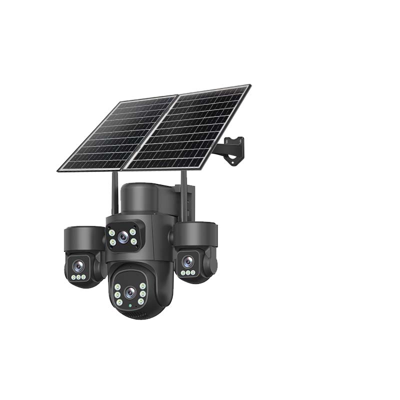 MS45 4-lens solar PTZ camera — full-color night vision
